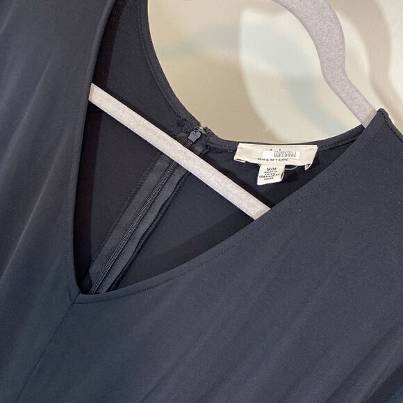 h by Halston Short Sleeve V-Neck Cropped Jumpsuit NWOT - Picture 3 of 9